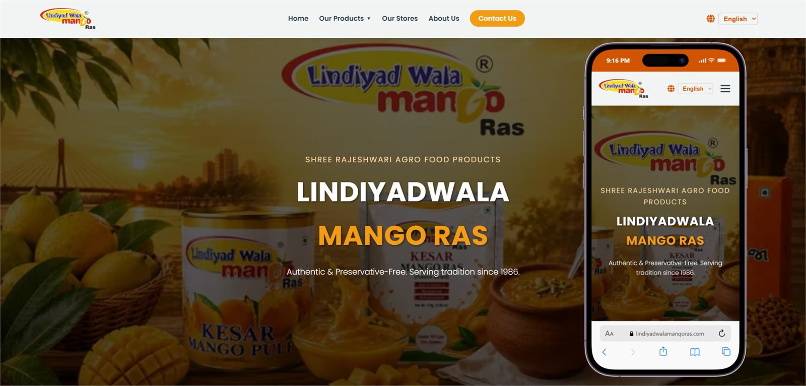 Lindiyadwala Mango Ras website