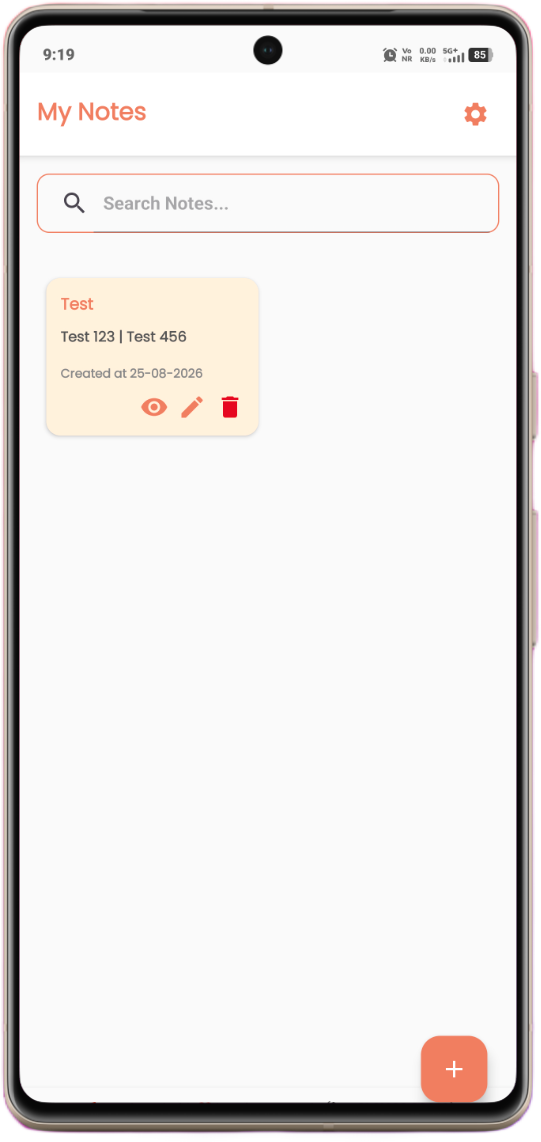 Advanced Notes Android app